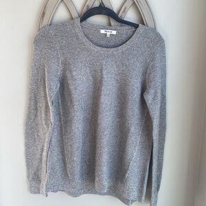 Madewell Women's Riverside Heather Gray Textured Knit Sweater Size Med  #F3447